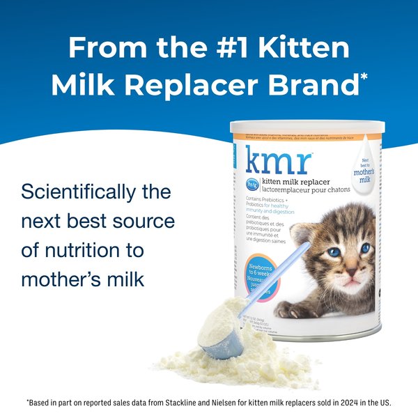 PetAg KMR Kitten Milk Replacer Powder Supplement for Cats