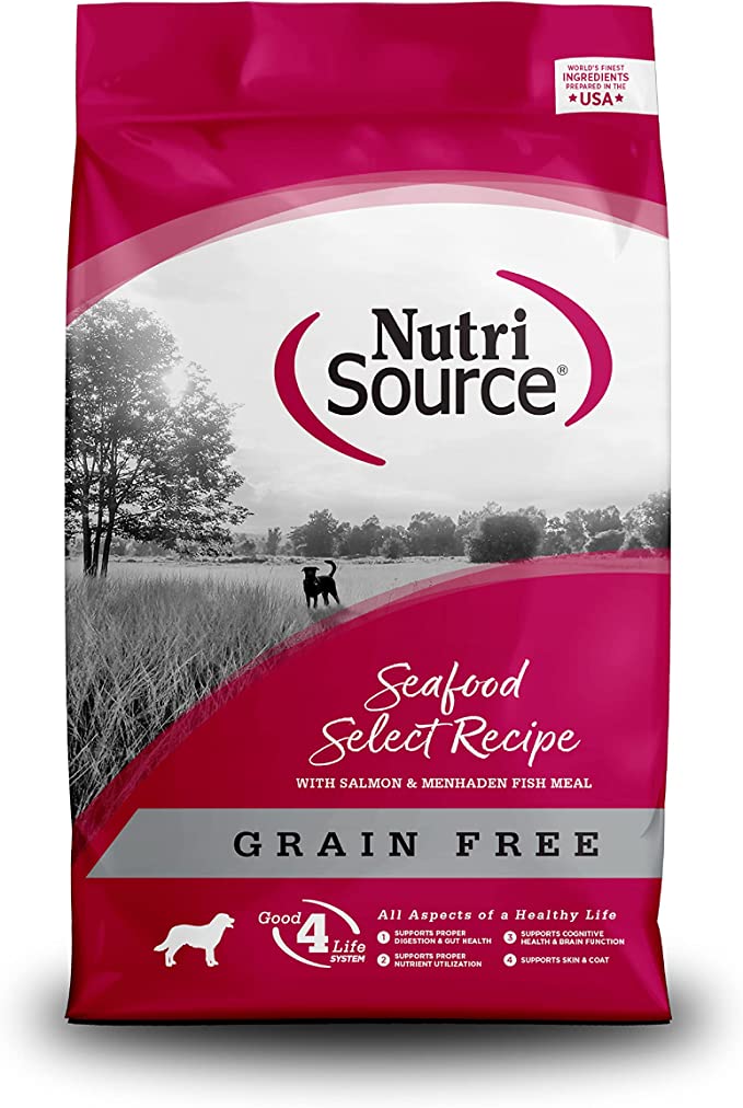 NutriSource Grain Free Seafood Select with Salmon Dry Dog Food