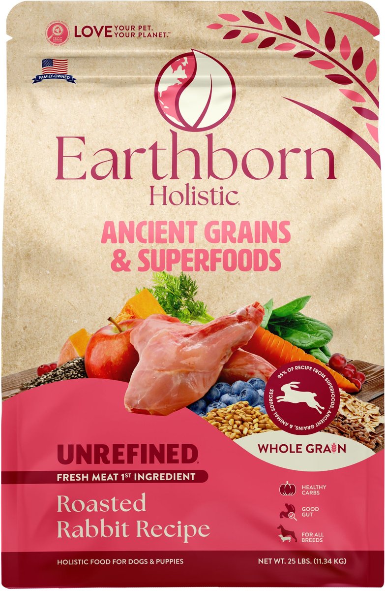 Earthborn Holistic Unrefined Roasted Rabbit with Ancient Grains & Supe