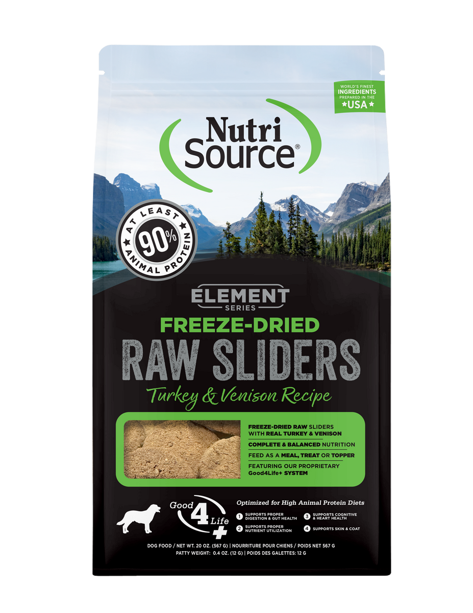 NutriSource Element Series Turkey and Venison Recipe FreezeDried Raw