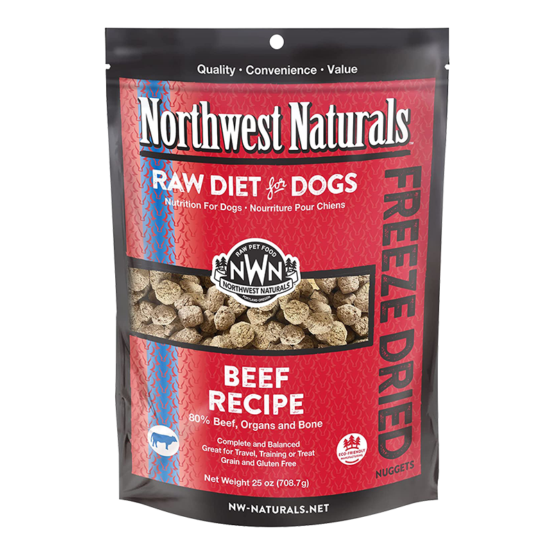 Northwest Naturals FreezeDried Raw Beef Nuggets Dog Food