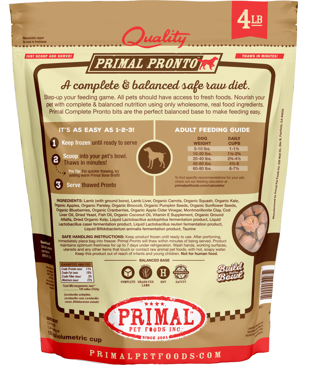 Primal fashion dog food prices