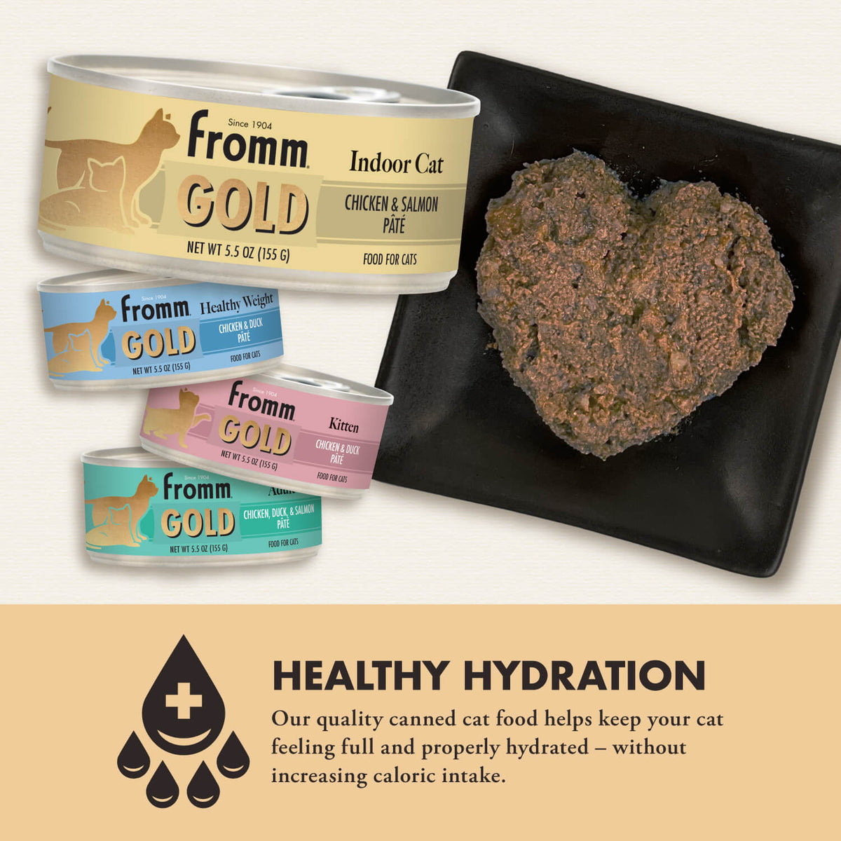 Fromm Gold Indoor Cat Chicken Salmon Pate Canned Cat Food