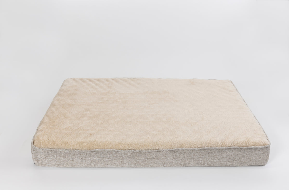 Territory Cushion Bed in Gray and Beige for Dogs