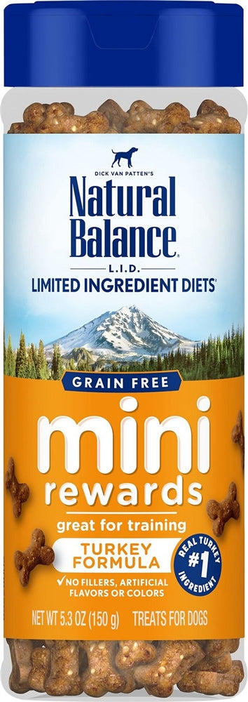 Natural Balance LID Mini Rewards Turkey Formula Soft Chewy Dog Treat