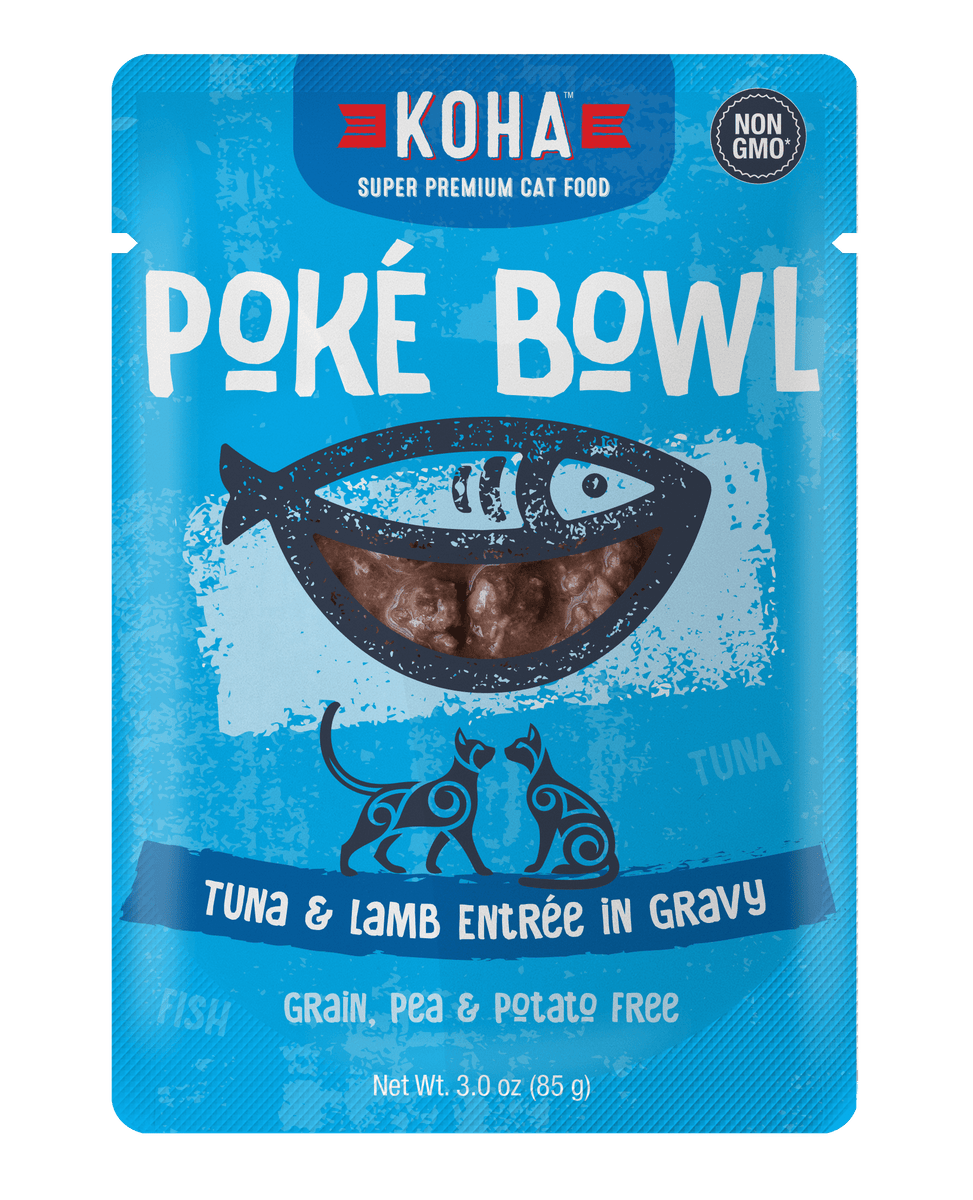 Koha Poké Bowl Tuna & Lamb Entrée in Gravy Wet Cat Food Pouch