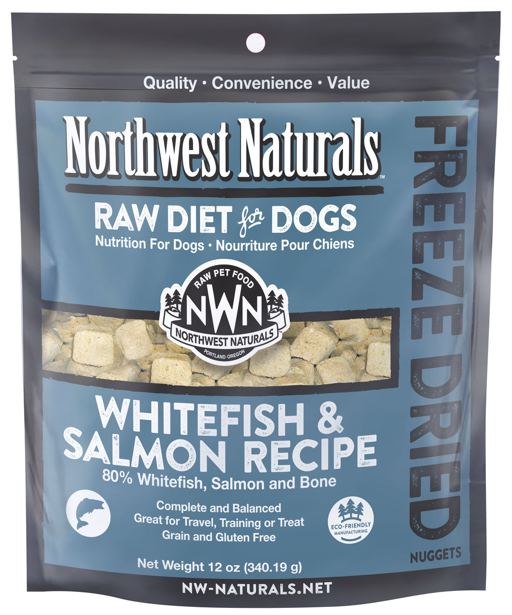 Northwest Naturals FreezeDried Raw Whitefish & Salmon Nuggets Dog Foo