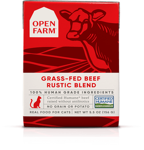Open Farm Grain Free Grass Fed Beef Recipe Rustic Blend Wet Cat Food