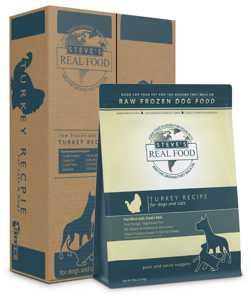 Steve s Real Food Raw Frozen Turkey Diet Food for Dogs Cats