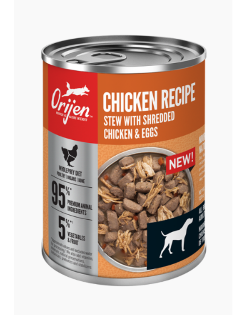 Orijen Chicken Recipe Stew with Shredded Chicken Eggs Canned Dog Foo