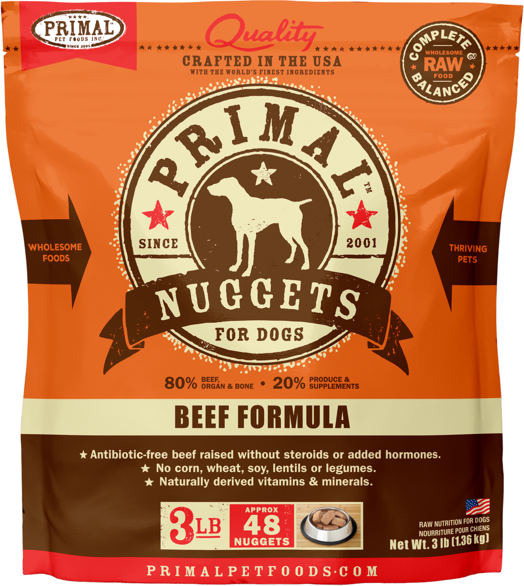 Primal frozen shop dog food