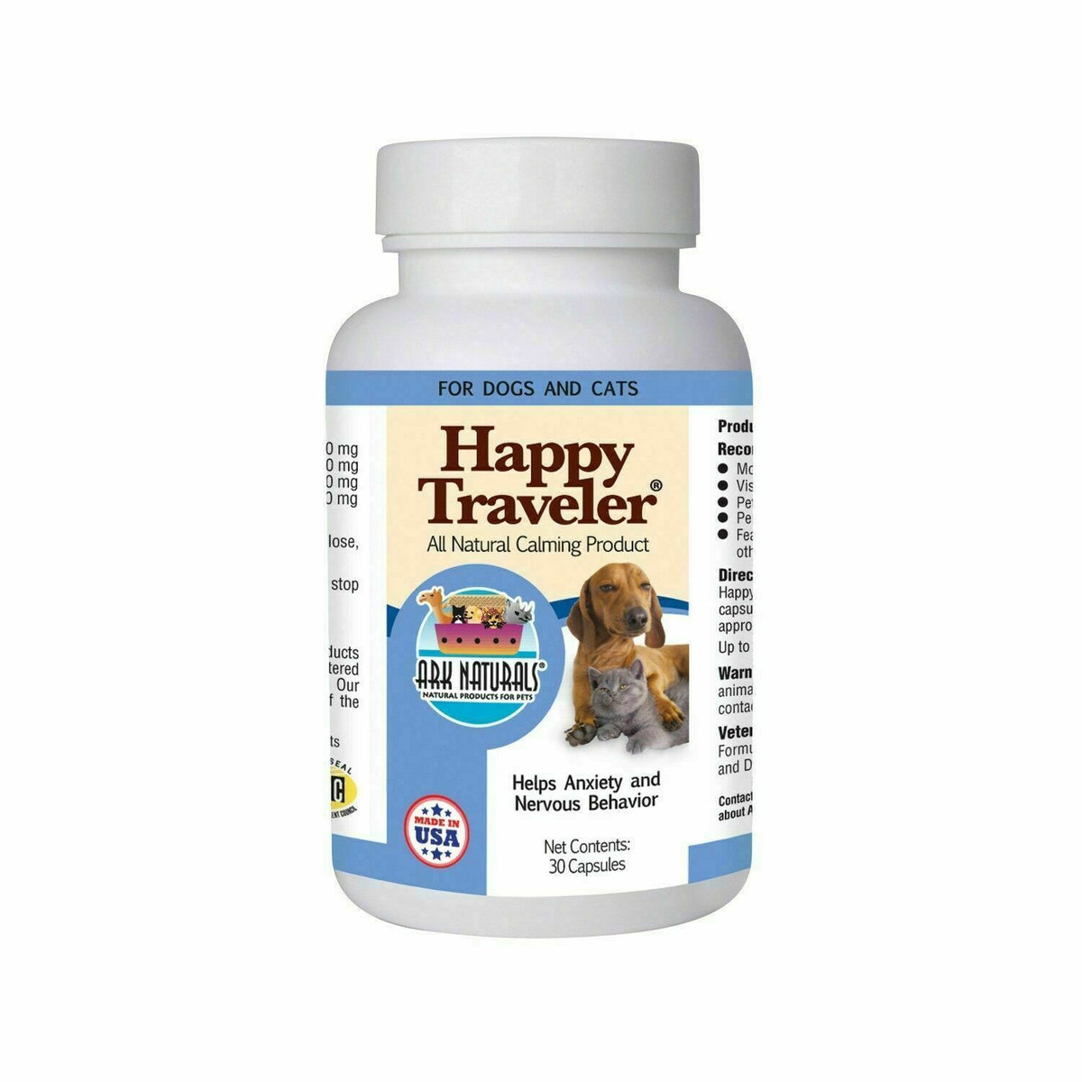 Cats Happy Traveler Dog Chews Ark Happy Traveler 500mg Travel