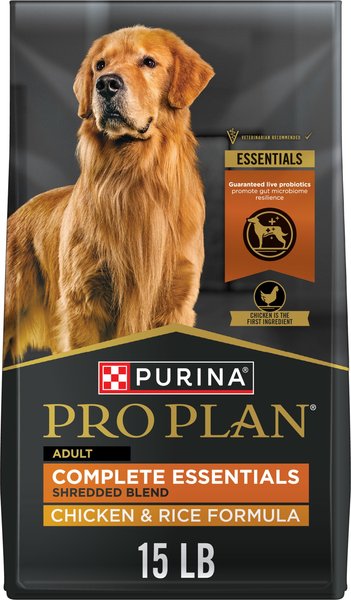Purina Pro Plan Adult Shredded Blend Chicken Rice Formula Dry Dog Fo