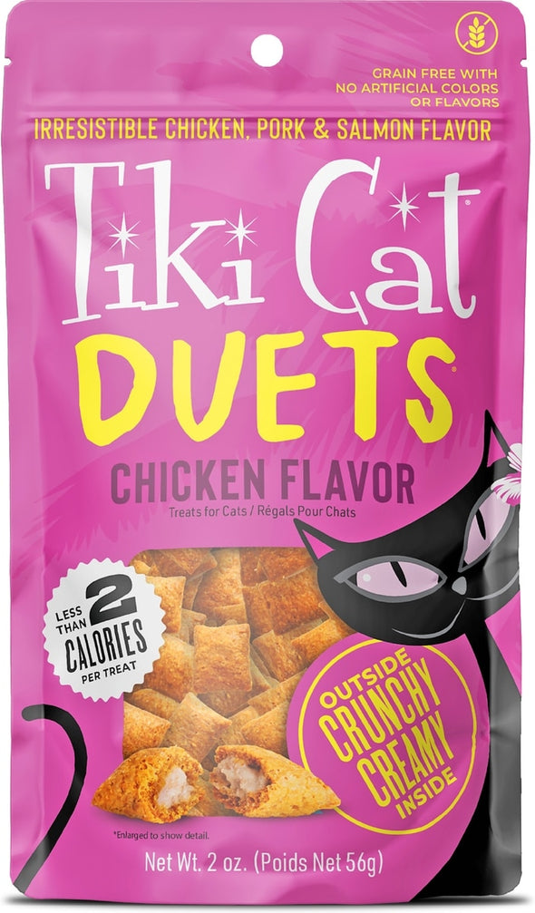 Tiki Cat Duets Chicken Flavor Crunchy Cat Treats
