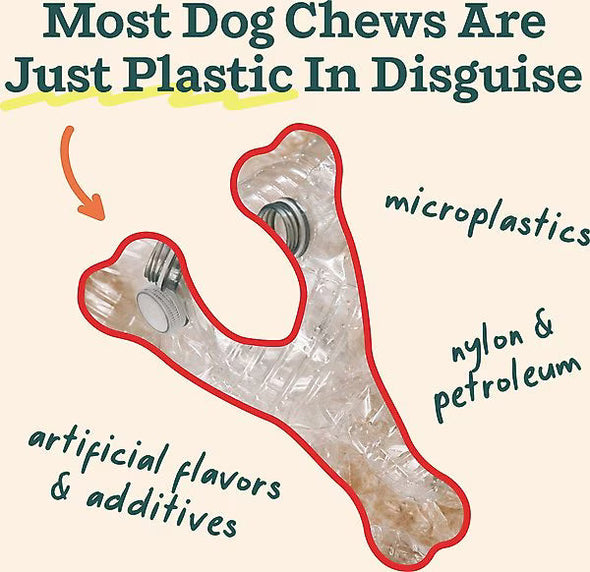 Woof HonestChew Antler Dog Chew Toy