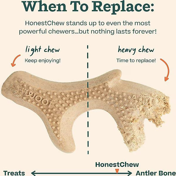 Woof HonestChew Antler Dog Chew Toy