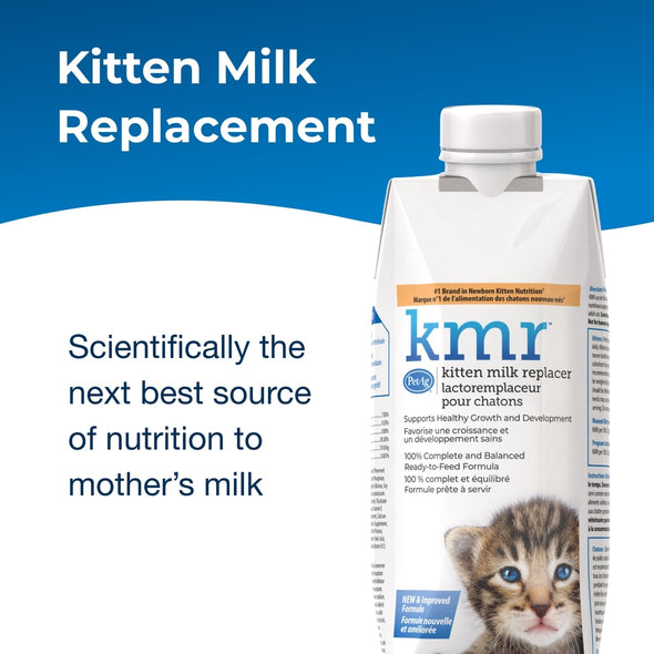 PetAg KMR Kitten Milk Replacer Carton Liquid Supplement for Cats