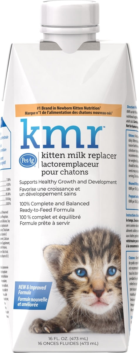 PetAg KMR Kitten Milk Replacer Carton Liquid Supplement for Cats