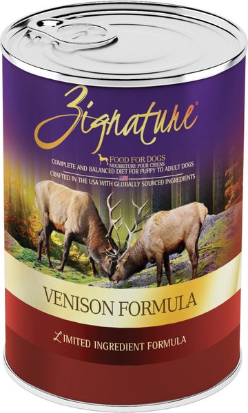 Zignature Limited Ingredient Diet Grain Free Venison Formula Canned Do