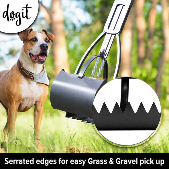Dogit Clean Jawz Dog Waste Scooper for Grass & Gravel