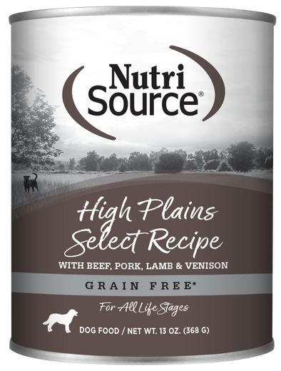 NutriSource Grain Free High Plains Select Canned Dog Food
