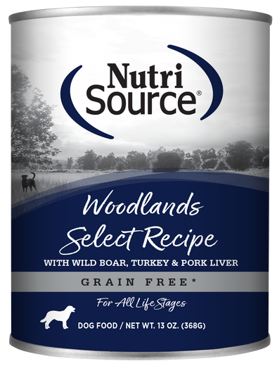 NutriSource Grain Free Woodlands Select Canned Dog Food
