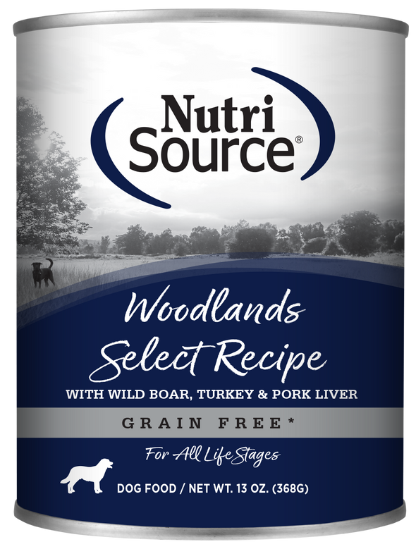 NutriSource Grain Free Woodlands Select Canned Dog Food