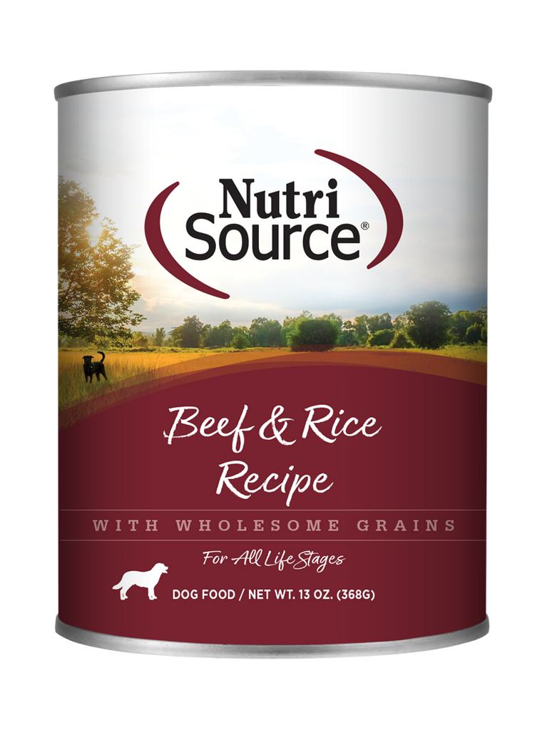 NutriSource Beef Rice Canned Dog Food