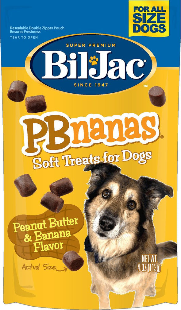 Bil-Jac PBnanas Peanut Butter & Banana Flavor Dog Treats