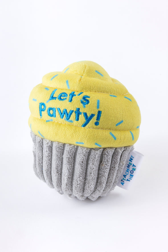 Attachment Theory Plush Let's Pawty! Cupcake Toy for Dogs