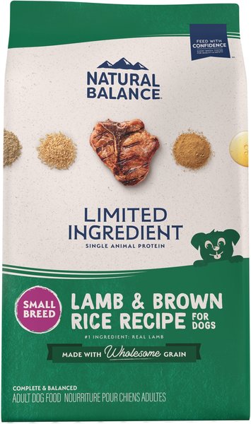 Natural Balance L.I.D. Limited Ingredient Diets Lamb & Brown Rice Formula Small Breed Bites Dry Dog Food