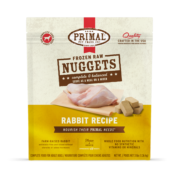 Primal Raw Frozen Rabbit Formula For Dogs