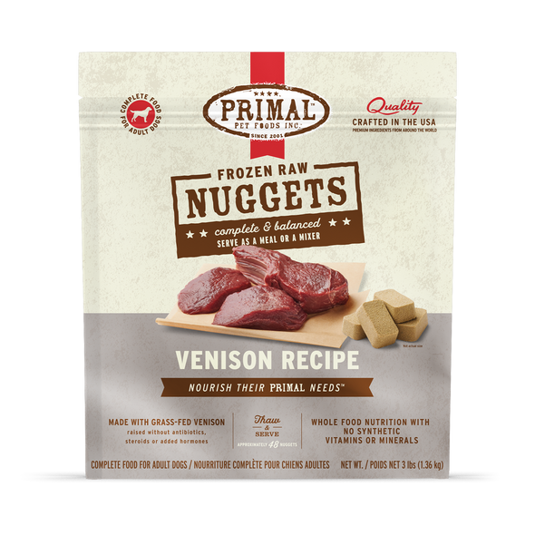 Primal Raw Frozen Venison Formula For Dogs