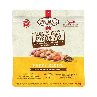 Primal Pronto Puppy Recipe Freeze-Dried Raw Dog Food