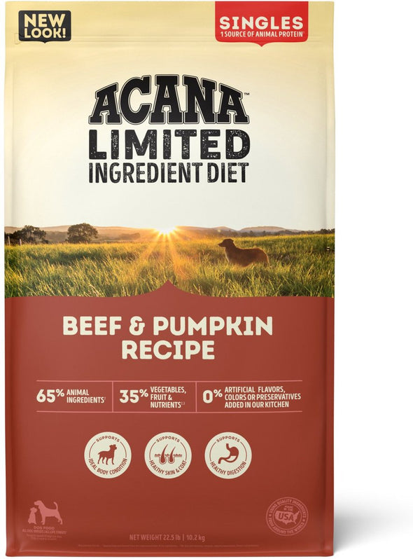 ACANA Singles Beef & Pumpkin Recipe Grain Free Dry Dog Food