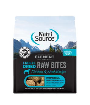 NutriSource Element Series Chicken and Duck Recipe Freeze-Dried Raw Dog Food