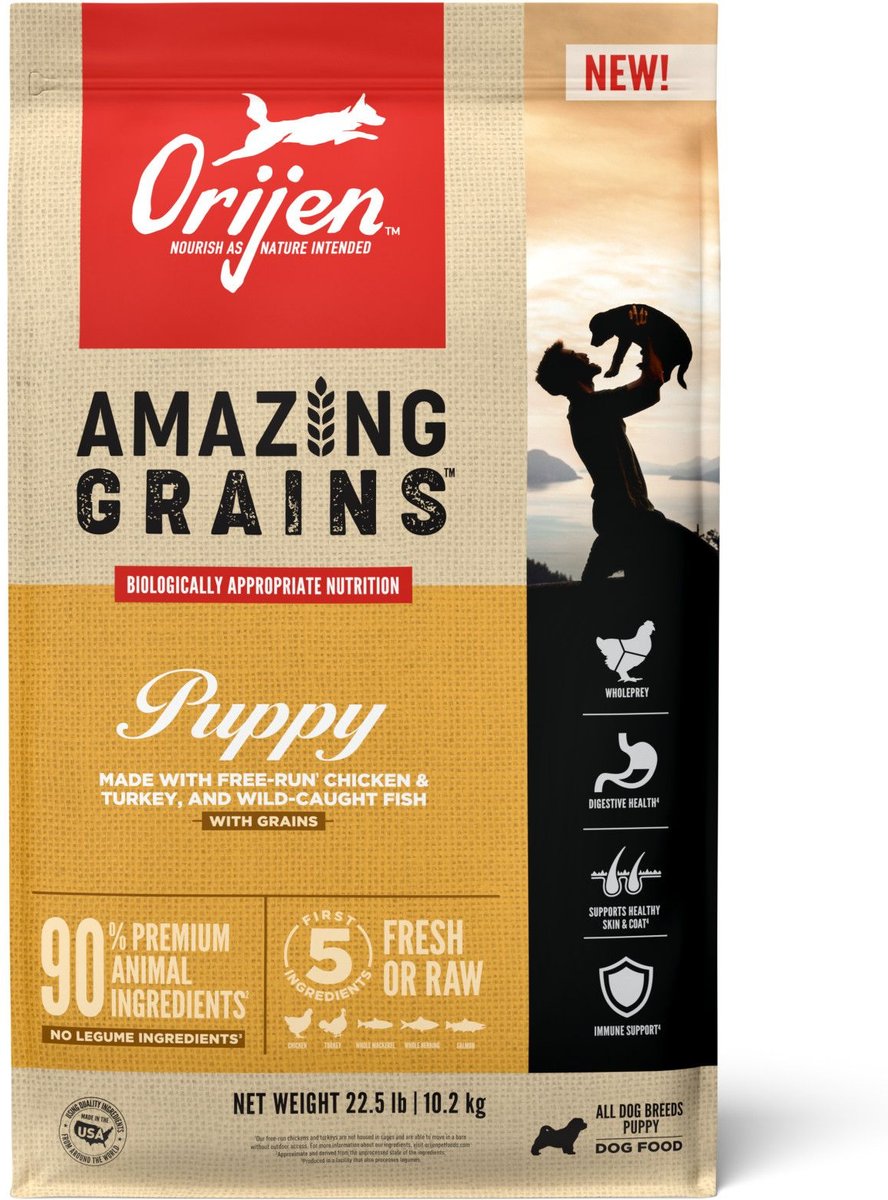 Orijen Amazing Grains Puppy Dry Dog Food