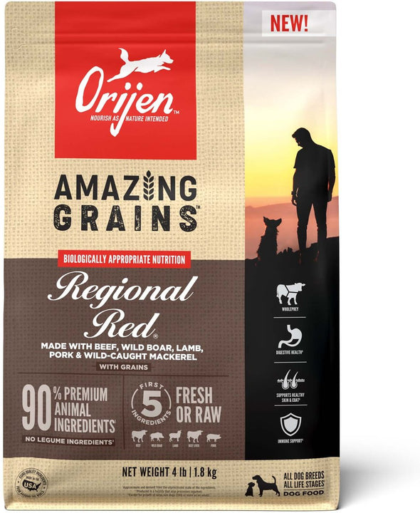 ORIJEN Amazing Grains Regional Red Dry Dog Food
