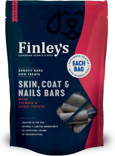 Finley's Barkery Skin, Coat & Nails Benefit Bars Dog Treats