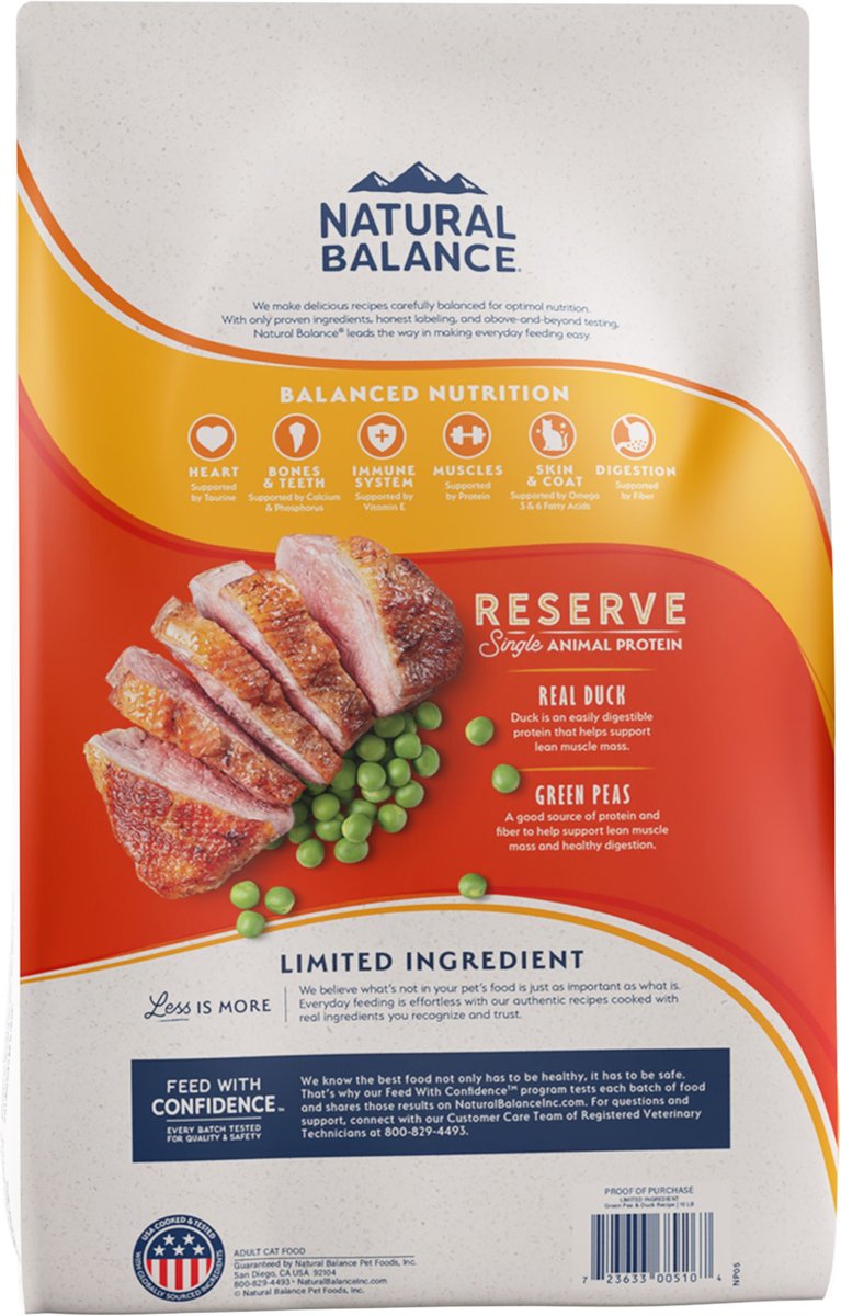 Balance Lid Natural Balance Limited Ingredient Dry Cat Food