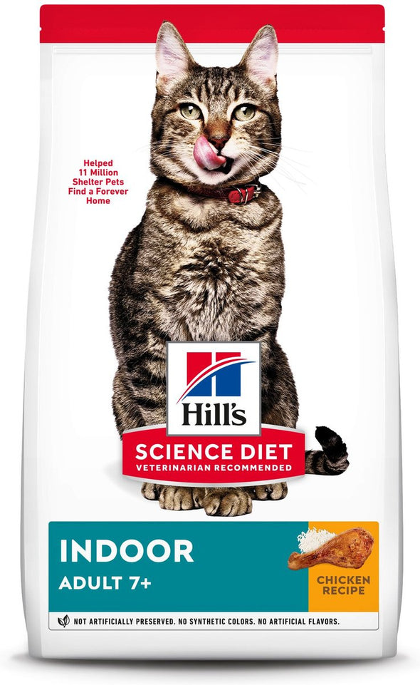Hill's Science Diet Senior 7+ Indoor Chicken Recipe Dry Cat Food