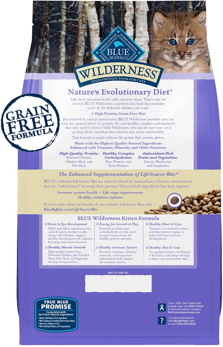Dry Food Blue Buffalo Kitten Food Recall True Solutions Blue