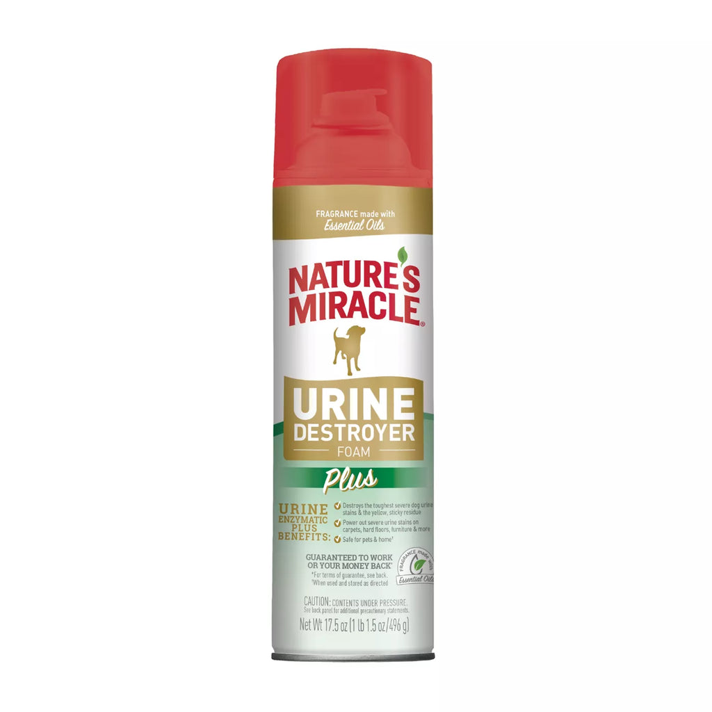 Nature s Miracle Dog Stain Urine Destroyer Foam Aerosol Spray 17.5 oz can