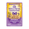 Wellness Appetizing Entrees Shredded Chicken & Salmon Wet Cat Food Pouch