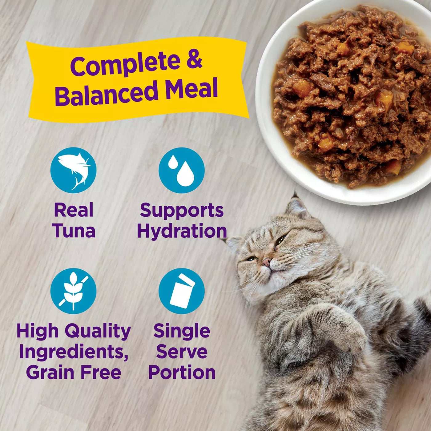 Wellness Appetizing Entrees Flaked Tuna Wet Cat Food Pouch
