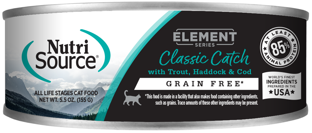 NutriSource Element Series Classic Catch Grain Free Canned Cat Food