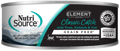 NutriSource Element Series Classic Catch Grain Free Canned Cat Food