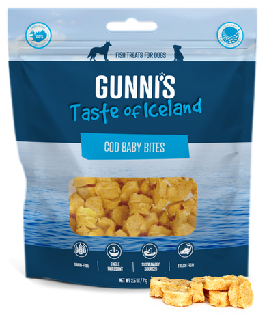Gunni's Cod Baby Bites Treats for Dogs