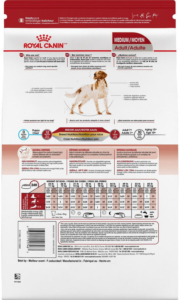 Royal Canin Medium Adult Formula Dry Dog Food
