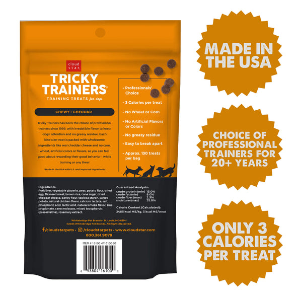 Cloud Star Tricky Trainers Soft & Chewy with Cheddar Dog Treats